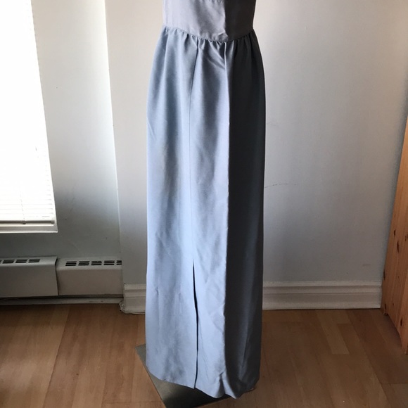 Dove grey/blue custom Sig Plach gown - Picture 5 of 10